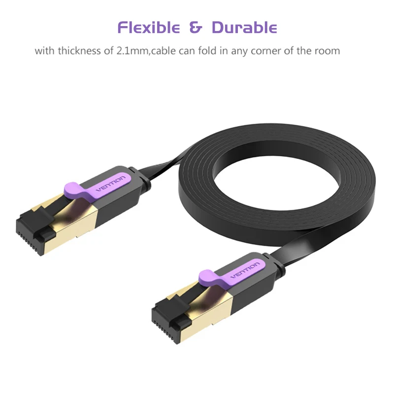 Двойной экранированный Джемперы Ethernet RJ45 кабель lan SSTP сетевой 1 м 2 3 Cat 7 для