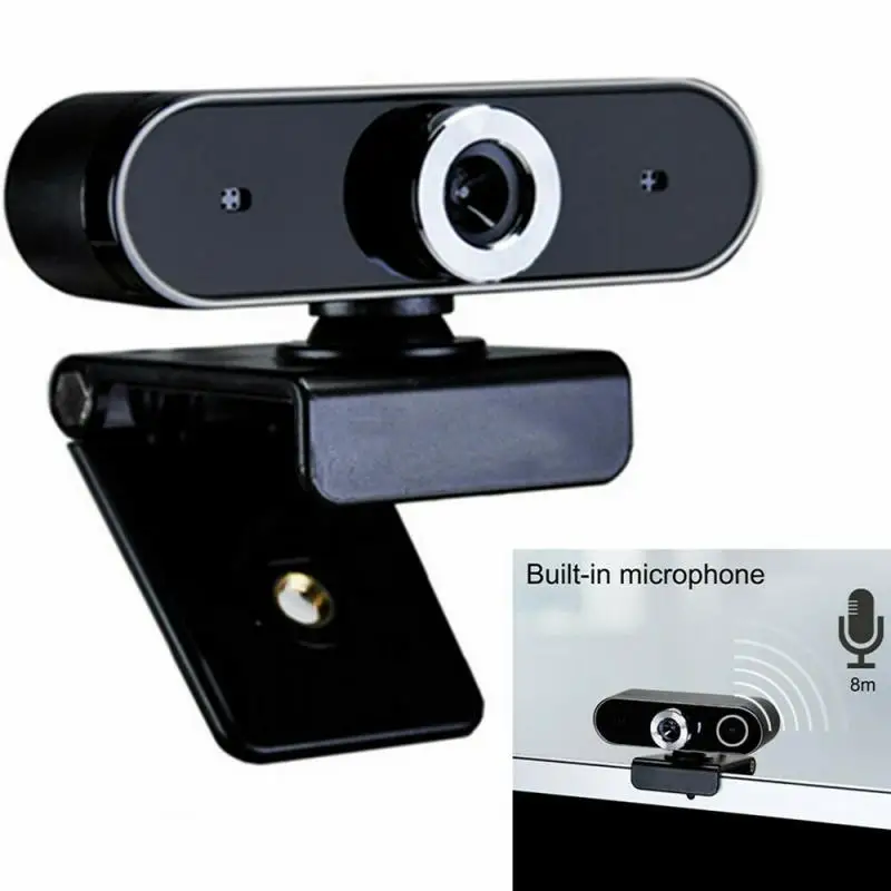 

Webcam Computer Full HD Web Camera With Microphone Rotatable Cameras For Live Broadcast Video Calling Conference Work