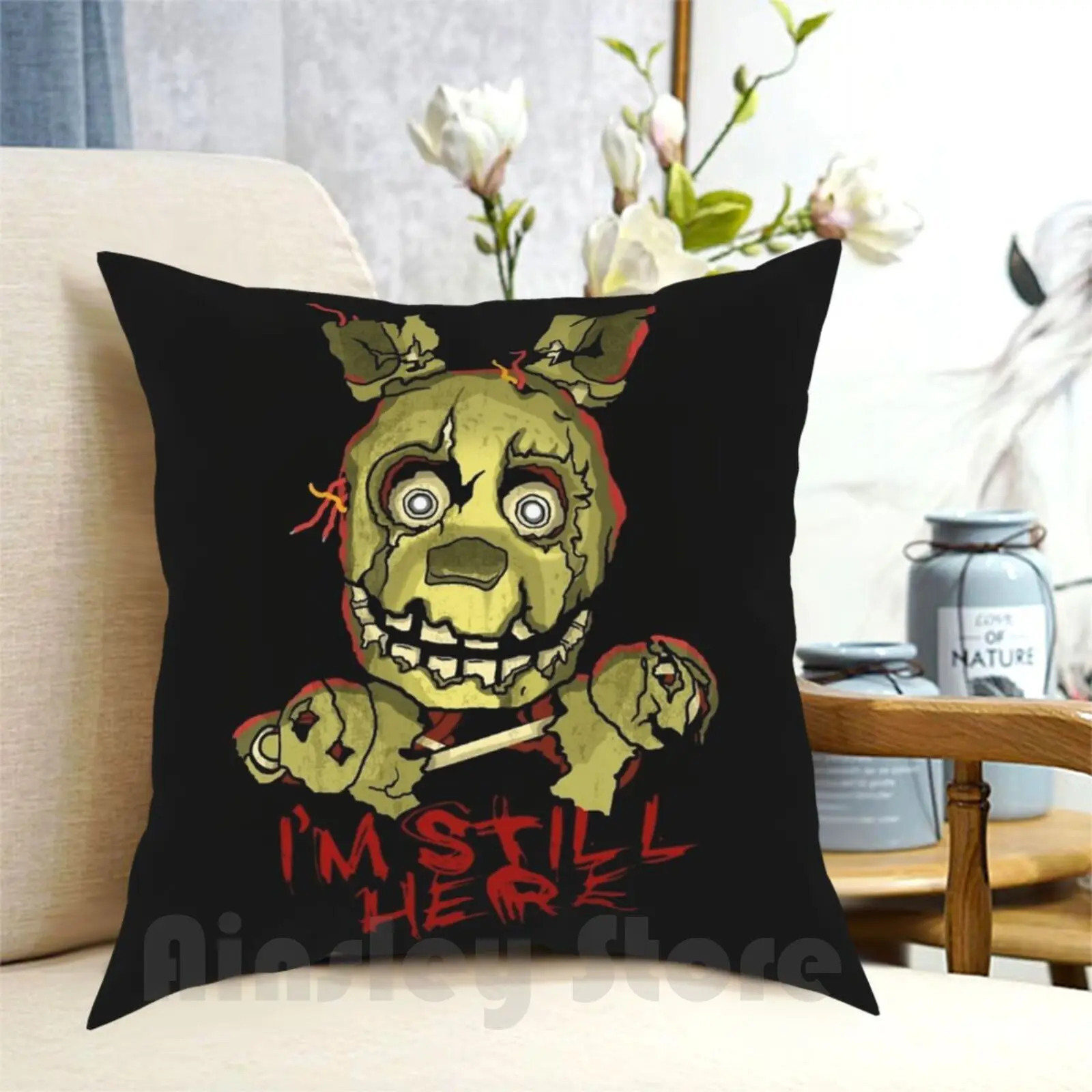 Чехол для подушки с принтом 