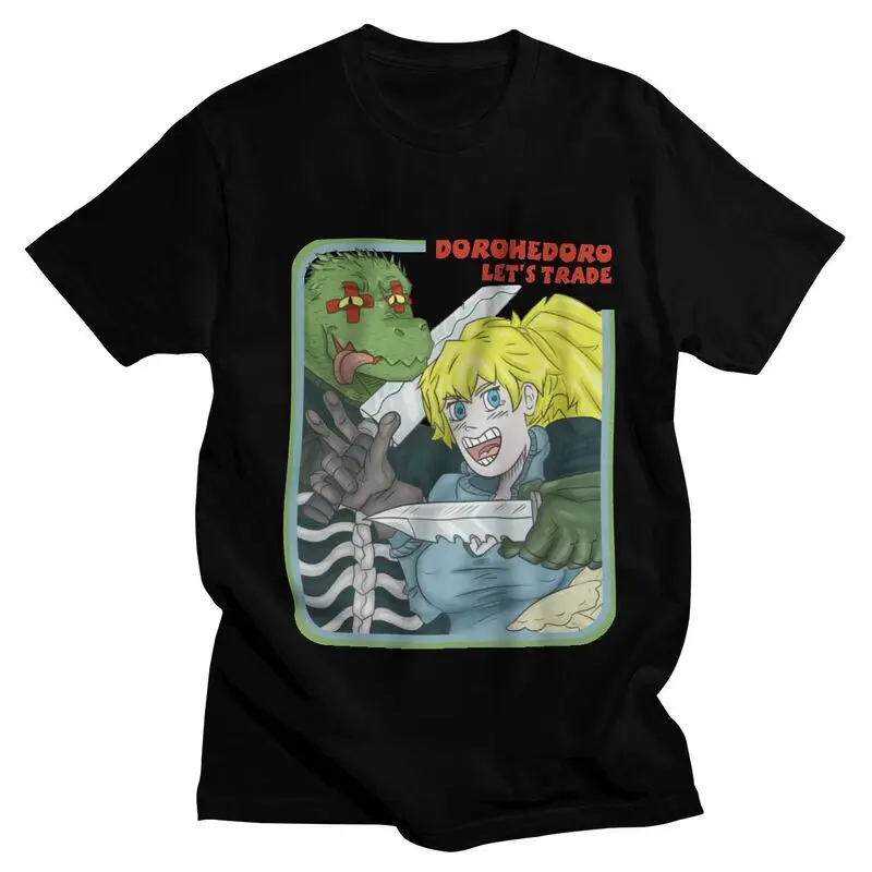 

Dorohedoro T Shirt Men Cotton Tshirt Graphic Tee Tops Short Sleeve Anime Manga Caiman Kaiman Nikaido T-shirt Loose Fit Apparel