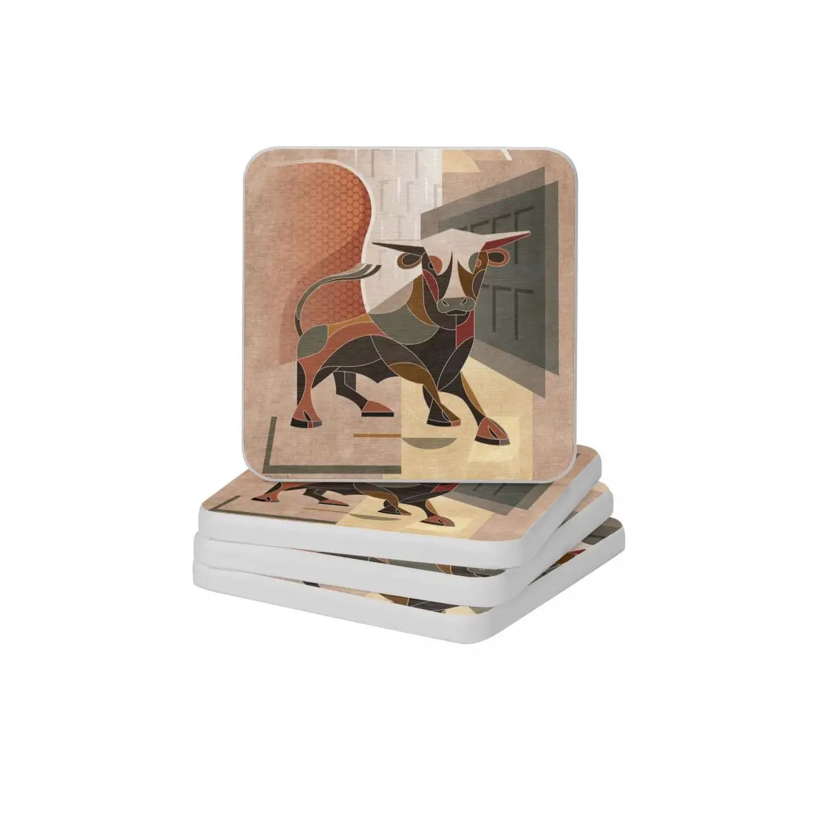 

The Bull Diatomite квадратной, круглой формы Coaster Быстросохнущий Коврик для мыла и зубной щетки Диаметр 10 см