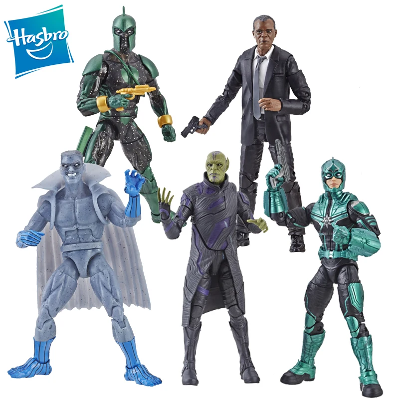 

Hasbro Marvel Captain Marvel Legends Nick Fury Grey Gargoyle Talos Skrull Yon-Rogg Kree Action Figure Toys for Collectors 6-inch