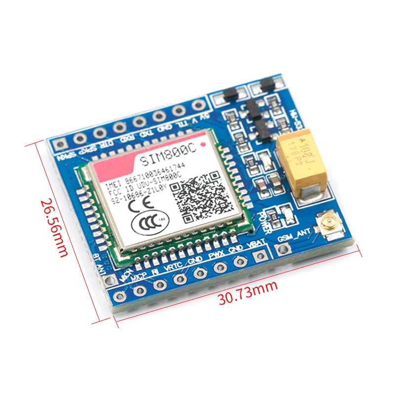 SIM800C GSM/GPRS модуль 5V/3 3 V TTL макетная плата IPEX с Bluetooth и TTS для Arduino STM32 C51 | Обустройство