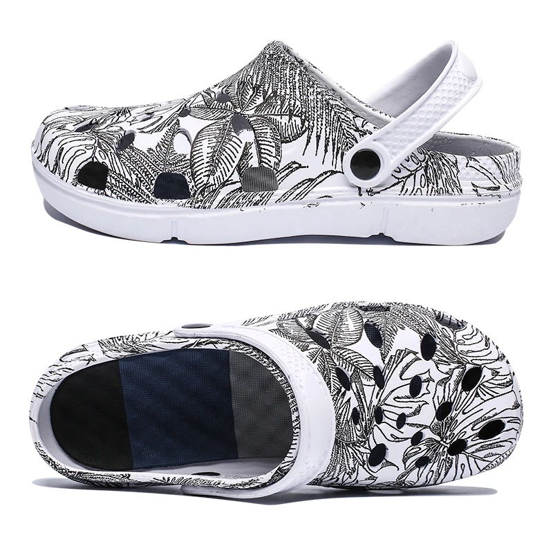 Удобные мужские сандалии Летние пляжные шлепанцы с отверстиями Сверхлегкая