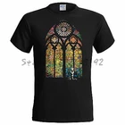 Banksy Мужская футболка с витражным стеклом, граффити, искусство, городское искусство, мужские топы, летние хлопковые футболки, брендовые футболки