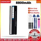 BTY-S14 ноутбук Батарея для MSI GE60 GE70 серии CR41 CX61 CR70 BTY-S14 BTY-S15 FR610 FR620 FR700 FX400 FX420 FX60 FX603 FX610