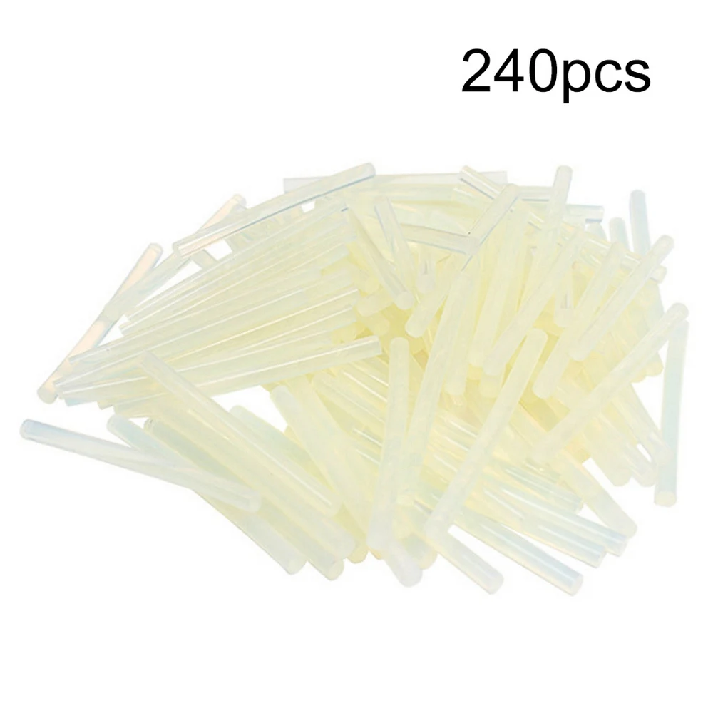 

240pcs 7mmx100mm Hot-melt Glue Gun Repair Alloy Accessories Transparent Hot-melt Gun Glue Sticks Gun Adhesive DIY Tools