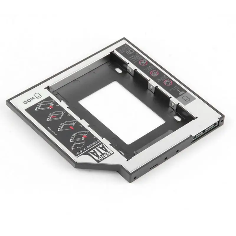 Новый универсальный 2-й HDD Caddy 12 7 мм для 2 5 &quot2 ТБ SATA 3 0 SSD чехол Корпус жесткого