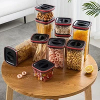 new food plastic storage container kitchen storage and organization noodle box multigrain storage tank transparent sealed cans