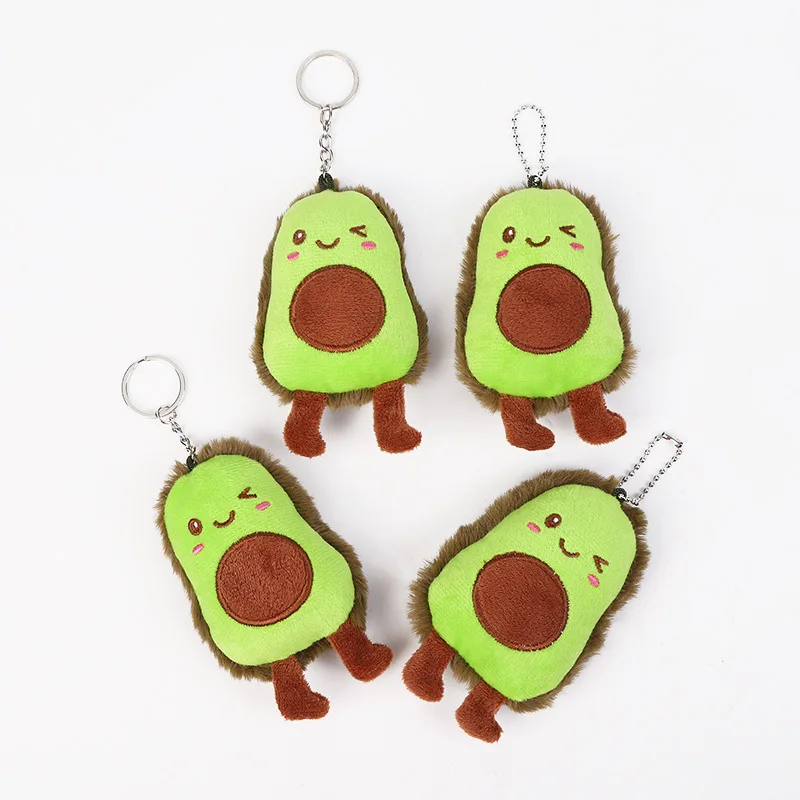 Брелок авокадо 10 см мягкая плюшевая игрушка наполненная кукла брелок-подушка