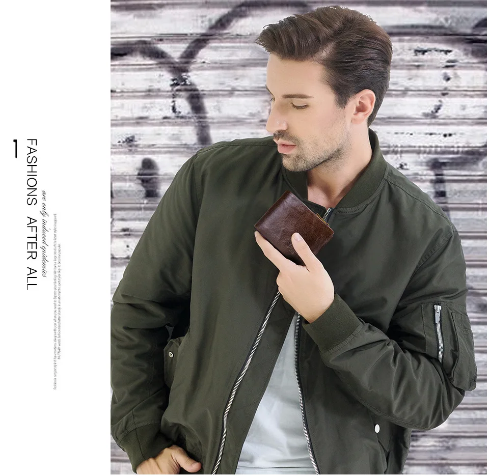 

Retro Crazy Horse Cowhide Men's Wallet Three Folding Multi-card Men's Wallet Leather Horizontal Multifunctional Wallet