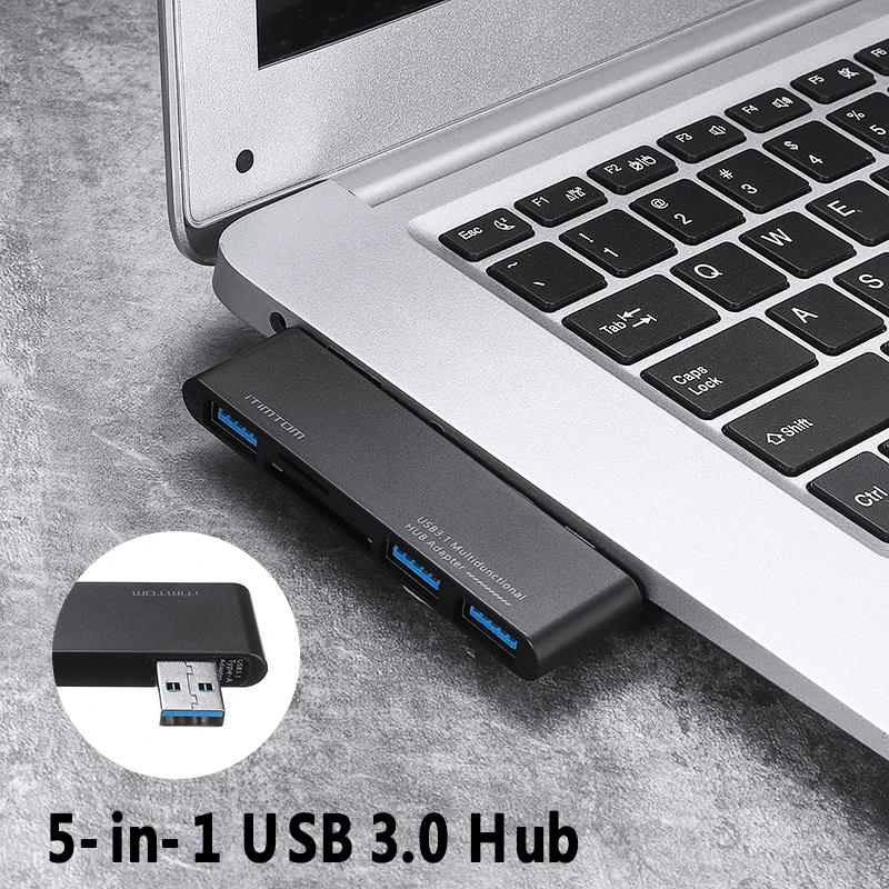 

Pohiks 1 шт. высокое качество 5 в 1 USB 3,0 концентратор разветвитель конвертер высокая скорость 5 Гбит/с SD/TF кардридер для ноутбука ПК