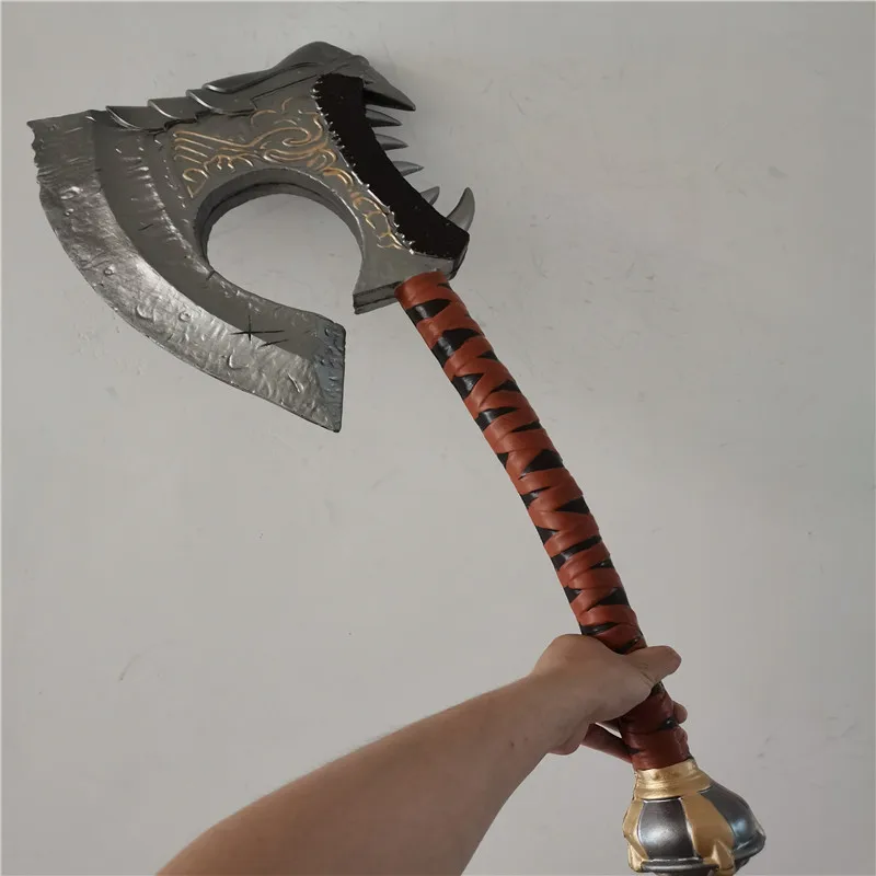 Косплей игры фильма аниме World Of Warcraft боевой топор ролевые оружие 82 см PU модель