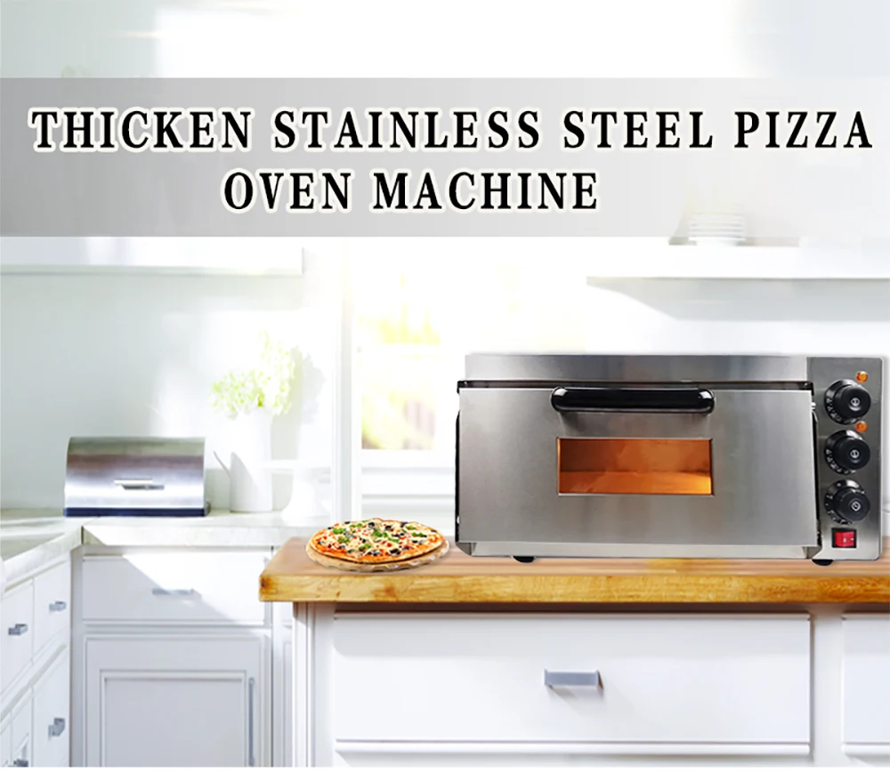 Full Automatic Electric Pizza Oven Durable Easy To Operate Kitchen Baking Machine With One Deck Stainless Steel | Бытовая техника