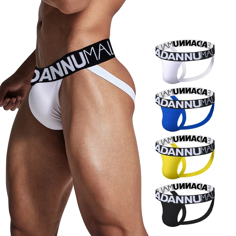 

Fashion Cotton Jockstrap Men Underpants Gay Panties Sexy Men's Thong Underwear Quick Dry Mens Thongs And G Strings Bikini Man