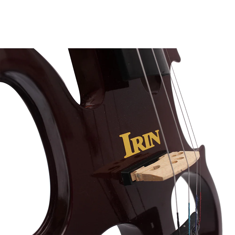 

Stylish Electroacoustical 4/4 Maple Violin Black Brown Optional with Case Headset Cable Rosin