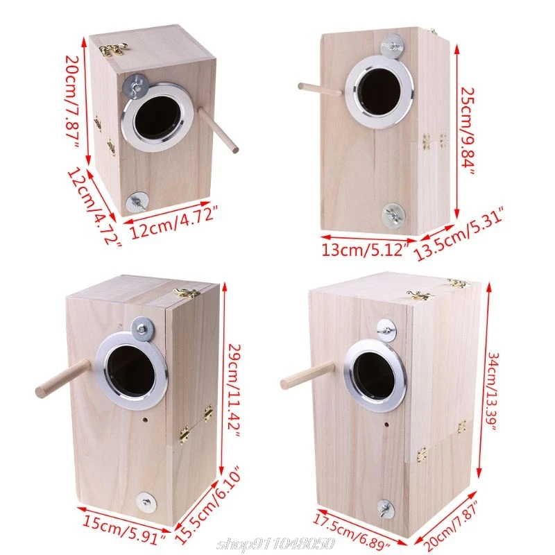 Деревянный ящик для разведения птиц спаривающийся чехол с прозрачным окошком