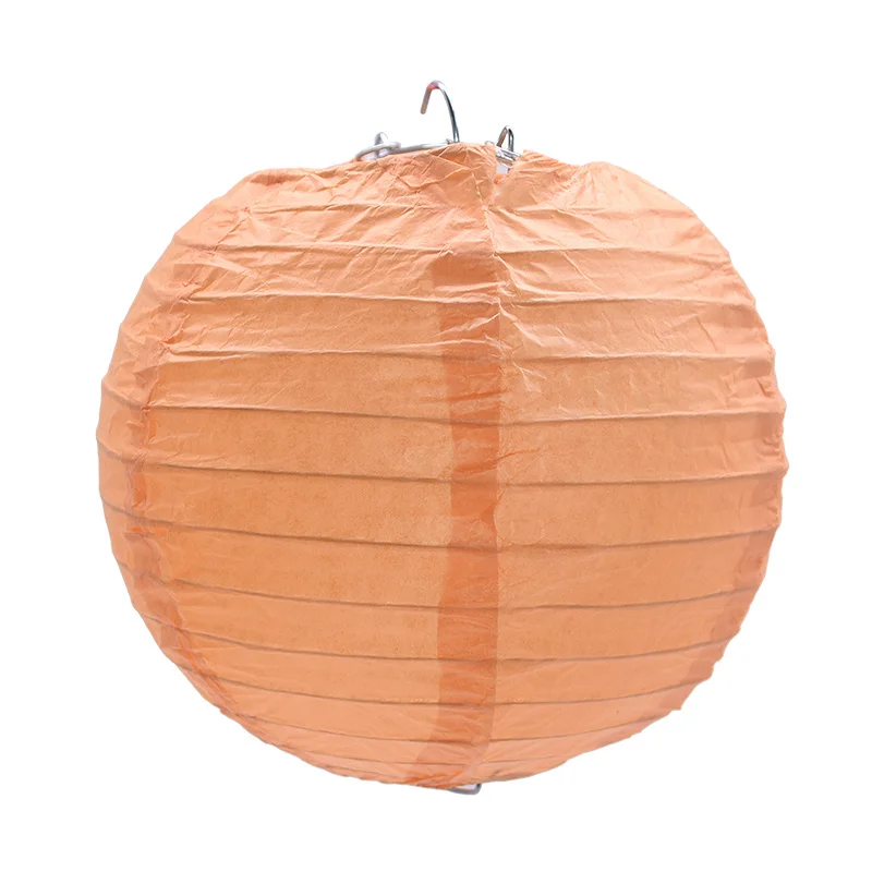 PL08 Orange 1 шт. Круглый Китайский бумажный фонарь на день рождения, свадьбу, вечеринку, украшения, подарок, сделай сам, лампион, подвесной фонарь-шар вечерние принадлежности - Цвет: PL08 Orange