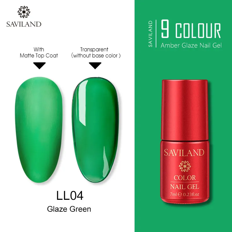 7ML LL04 SAVILAND Радужный Янтарный Гель-лак для ногтей креативный художественный Гель-лак для ногтей полупрозрачный праймер лак для ногтей - Цвет: 7ML LL04