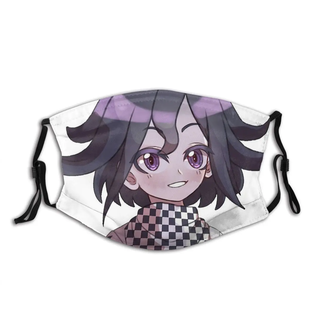 

Kokichi Ouma Danganronpa Non Disposable Mouth Face Mask Anti Haze Cold Proof with Filters Polyester Protection Cover Muffle