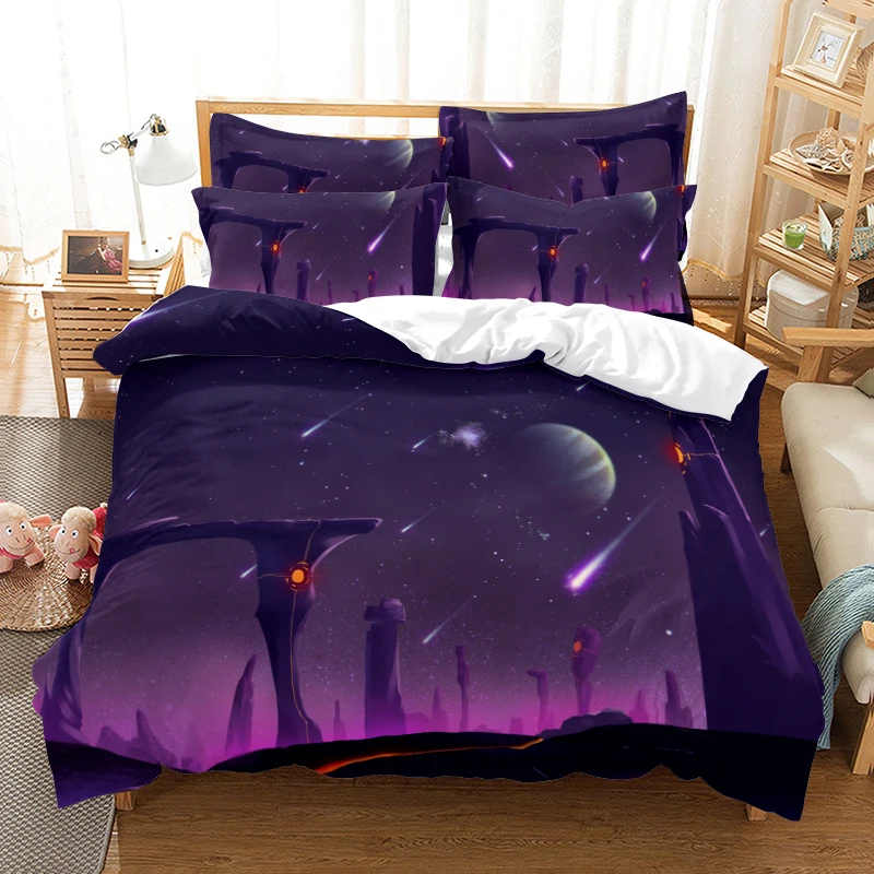 Фиксатор одеяло Постельное белье 3D принт ПРИРОДА красивых фотографий Queen Твин с