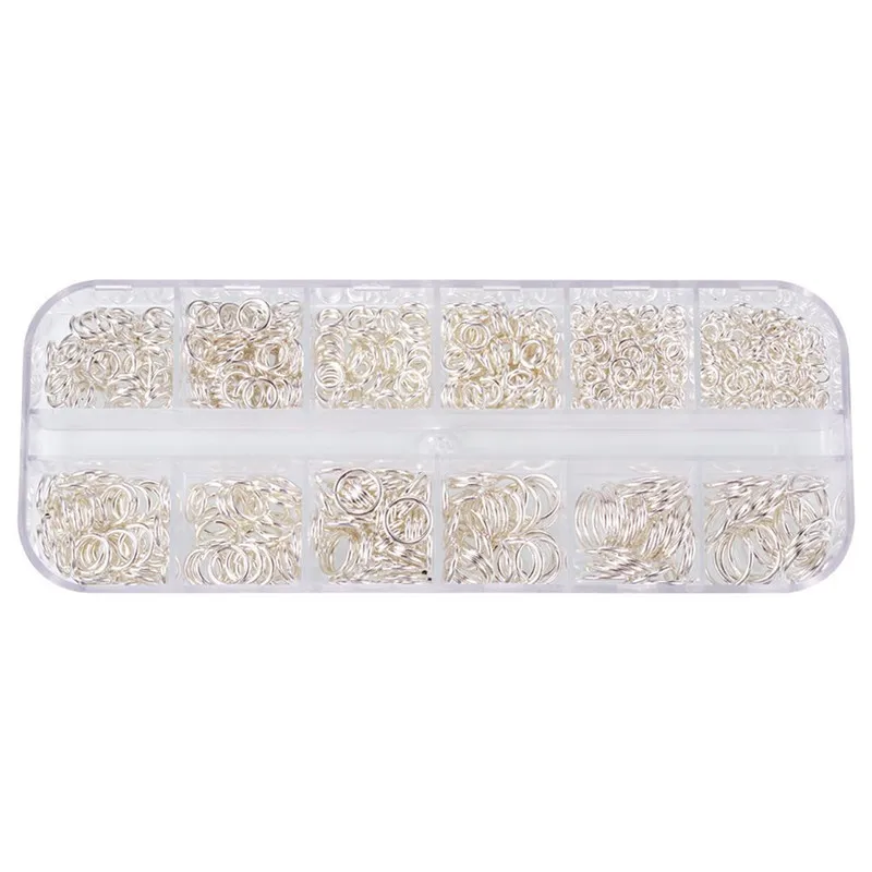 Медные открытые круглые кольца для прыжков 1 коробка 4 мм/5 мм/6 мм/7 мм/8 мм/10 мм