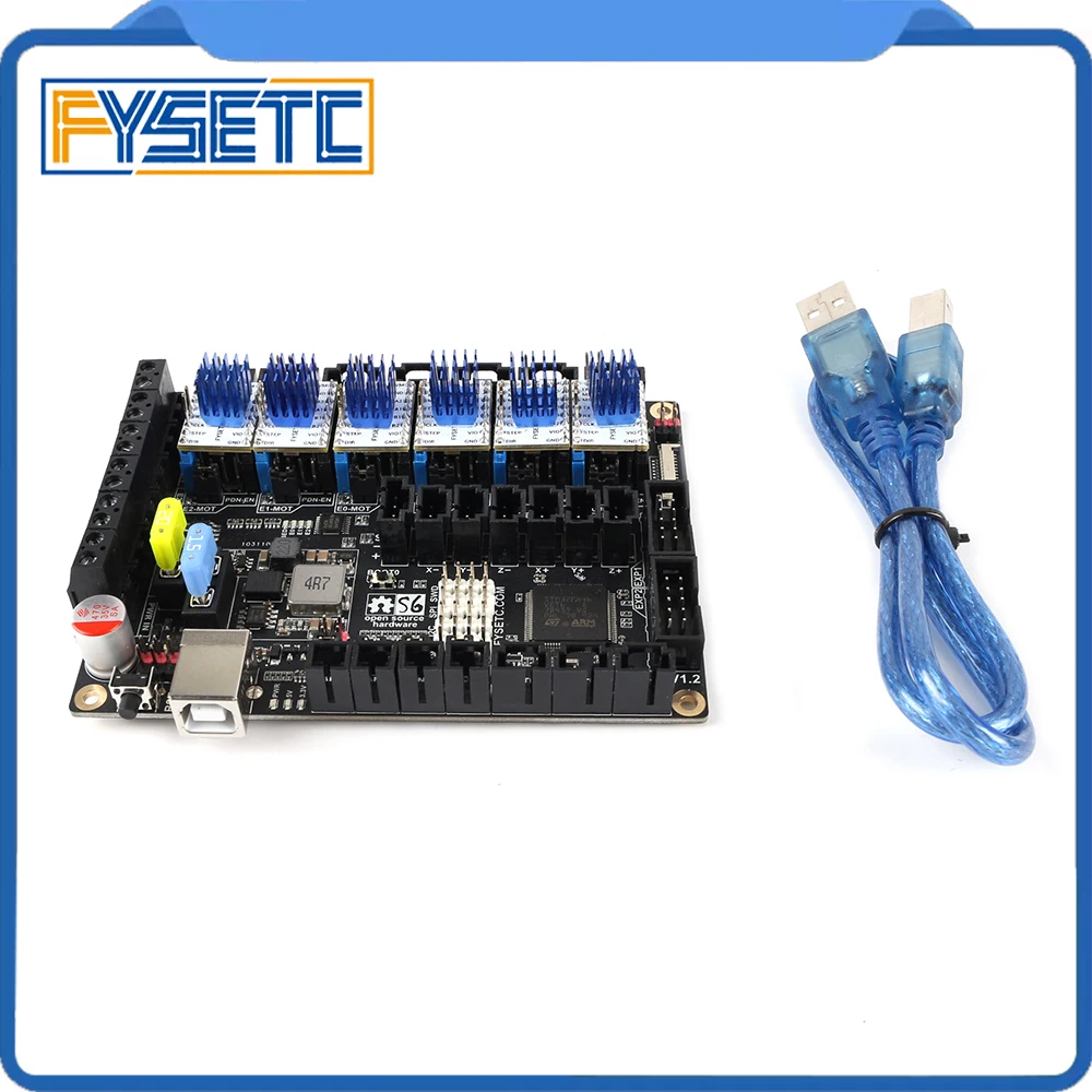 Плата управления S6 V2.0 32 бит с 6 шт. TMC2209 V3.1 Драйвер шагового двигателя Uart Flying Wire MX