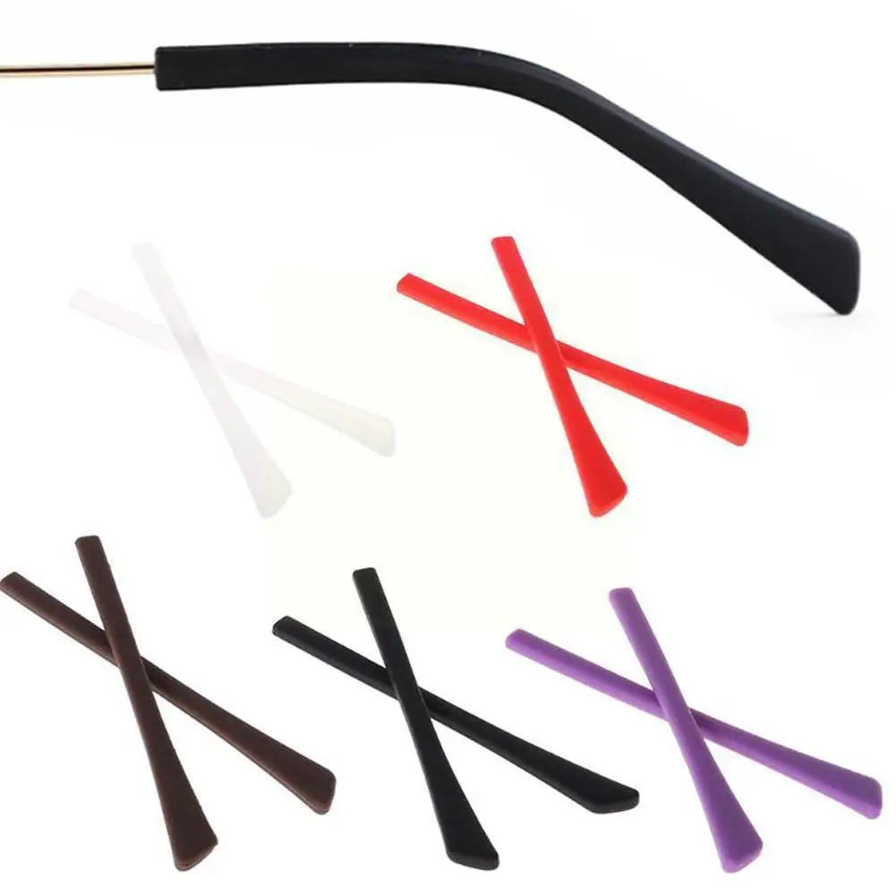 

1 Pair Glasses Ear Hooks Soft Silicone Anti Slip Eyeglasses Ear Glasses Reading Glasses Holder Eyewear Tips Replacement Tem C4U5