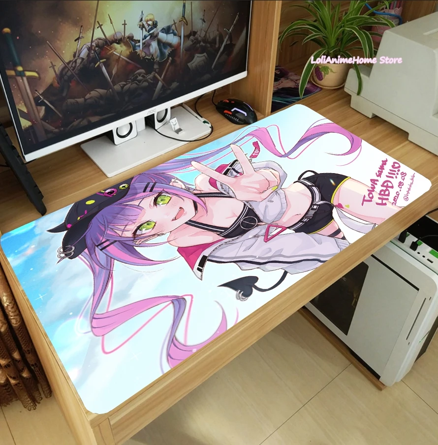 Большой игровой коврик для мыши Tokoyami Towa Hololive YouTuber |