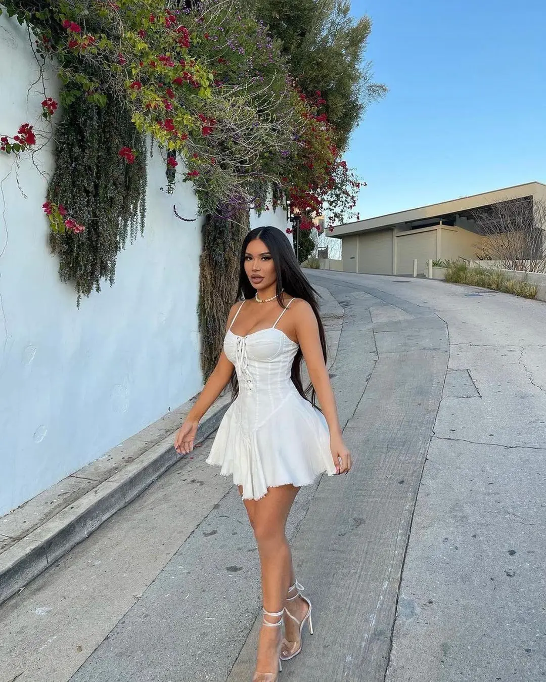 

Sexy Corset Lace Up A-line Mini Summer Dress Women Casual Spaghetti Strap Strapless Pleated Slim Dress Club Party Clothing