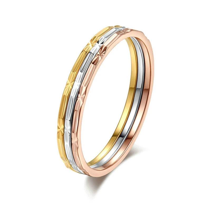 Женское кольцо под розовое золото классический свадебный аксессуар для девушек -