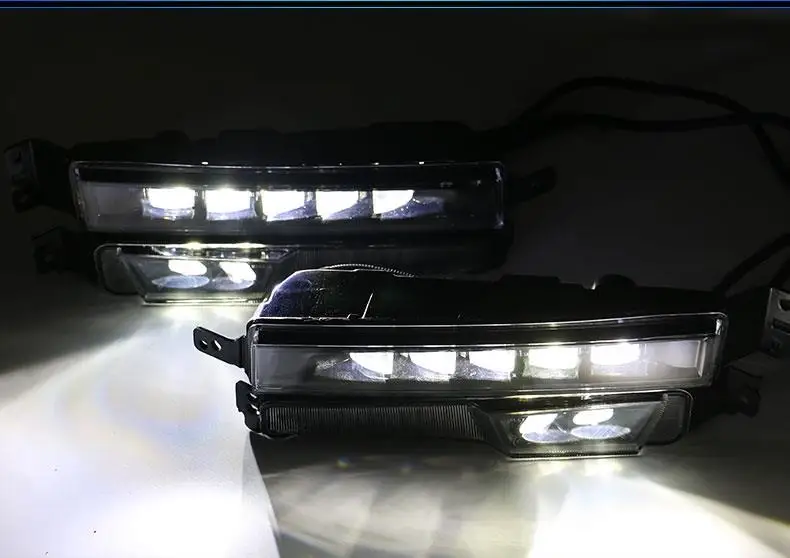 Drl Automovil Cob дневные ходовые авто лампы Автомобильные светодиодные фары передние противотуманные задние Автомобильные фары в сборе 17 для Honda Avancier