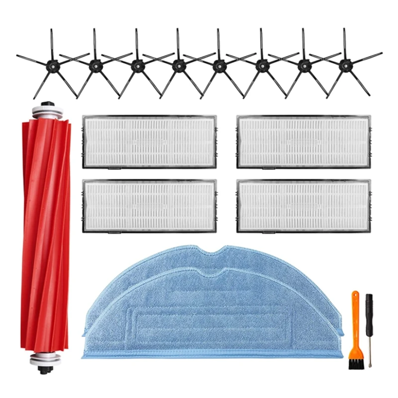 

Replacement Kit for Xiaomi Roborock S7 T7S T7S Plus Vacuum Cleaner,Main Brush,Mop Pad,Filters,Side Brush,Screwdriver,Etc