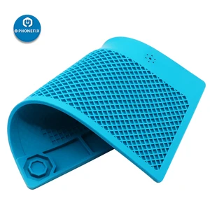 PHONEFIX термостойкий изоляционный коврик, силиконовый коврик, магнитный коврик с винтом для телефона, BGA паяльный коврик