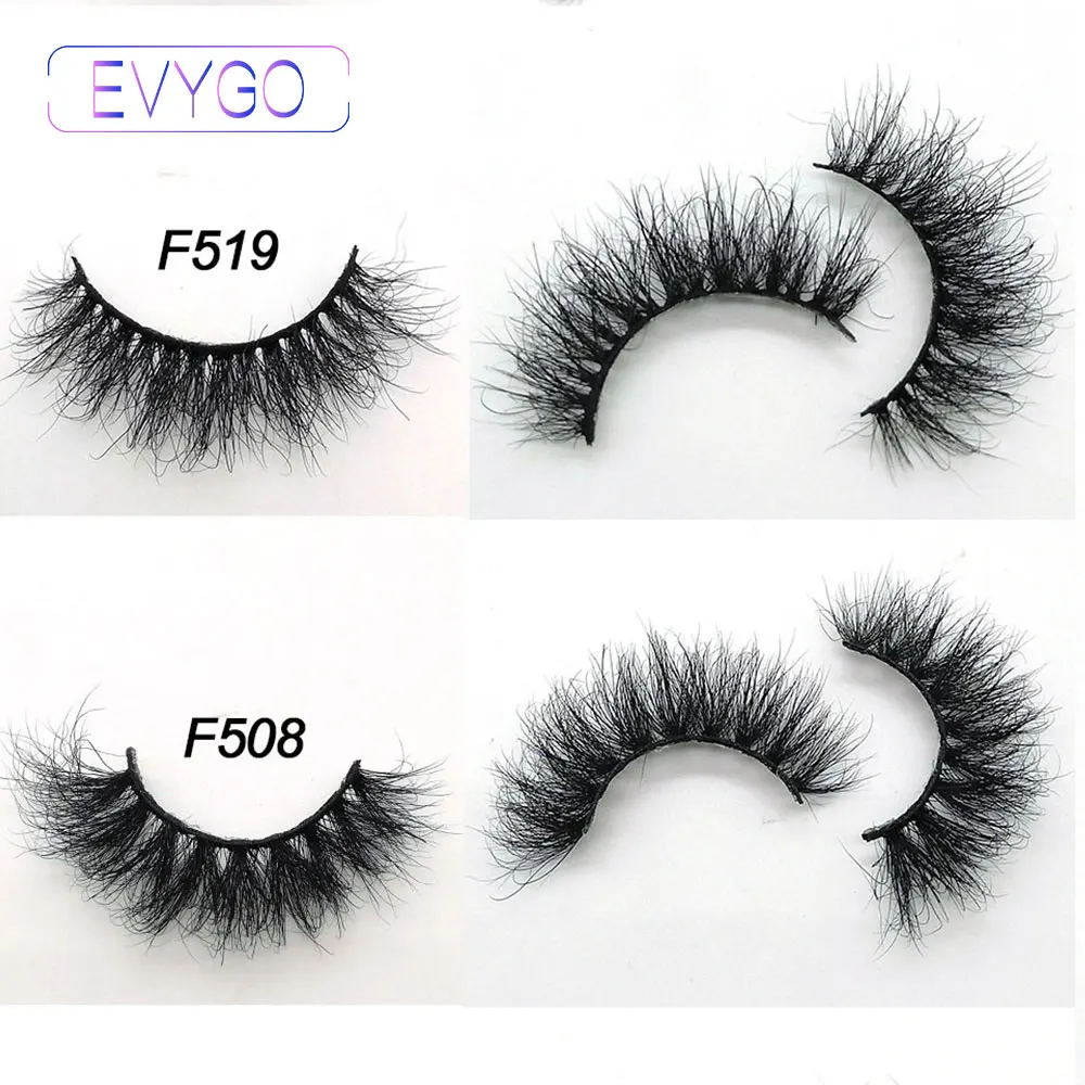 

3D 5D Mink Lashes Square box Custom Packaging Label Makeup Dramatic Long Mink Lashes Thick Stirp Resuable 15-20mm Eyelashes