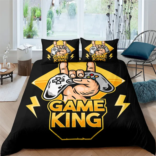 

3d Gamer Duvet Cover Cartoon Game Handle Bedding Sets For Kids Boys Bed Set Custom Gamepad Quilt Comforter Covers
