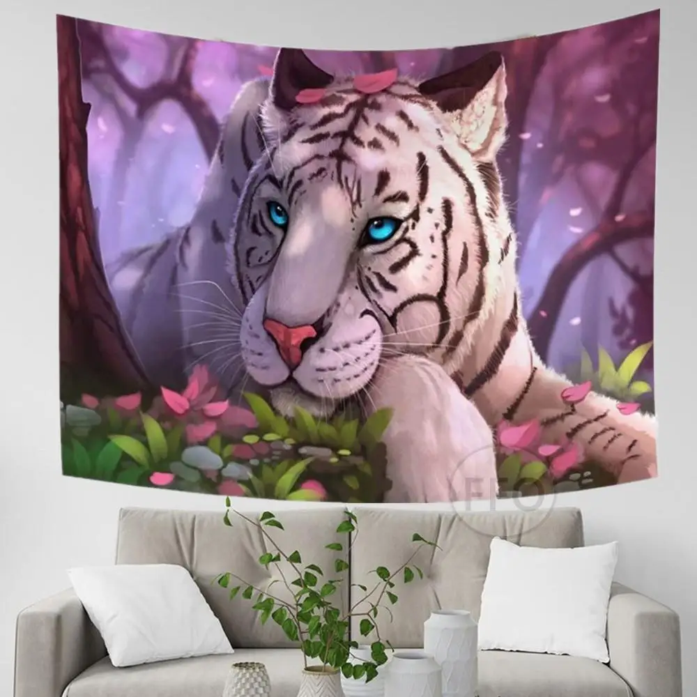 

Дикая природа, искусственная сказка, леса, настенное украшение для психоделической комнаты, декоративные коврики для детской спальни