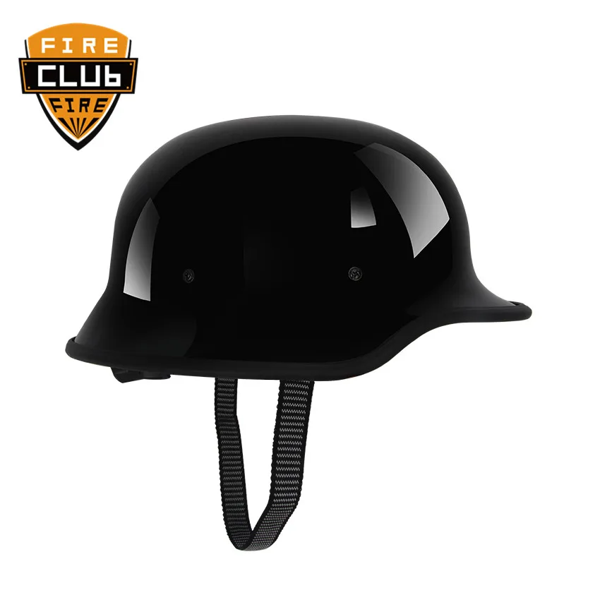 Высокое качество летняя винтажная жесткая шляпа черный мотоциклетный шлем Capacete