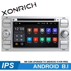 2 din Android 8,1 автомобильный DVD-плеер Мультимедиа для Ford Fiesta Ford Focus 2 Mondeo 4 C-Max S-Max FusionTransit радио GPS навигация