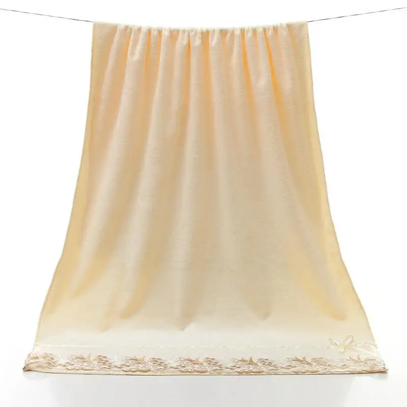 Банное полотенце с кружевной каймой 31 3 шт./компл. набор полотенец из микрофибры