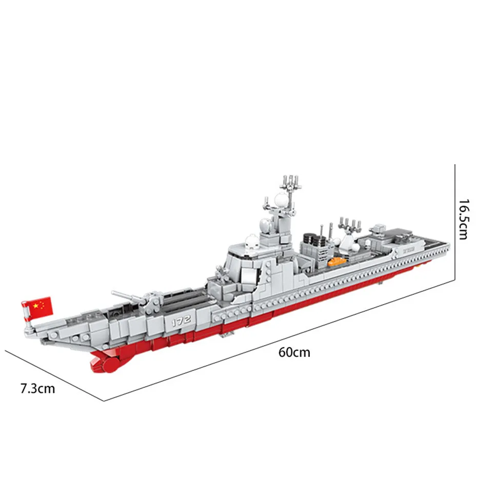 XINGBAO 06028 Новый 1359 шт Военная армейская Серия комплект эсминца строительные блоки