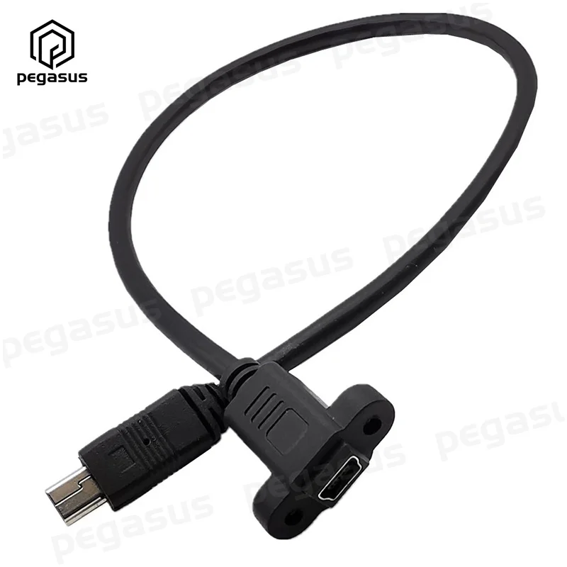 Панельное крепление для мини USB 5 Pin розетки к Мини P штекерному кабелю адаптера 0 3