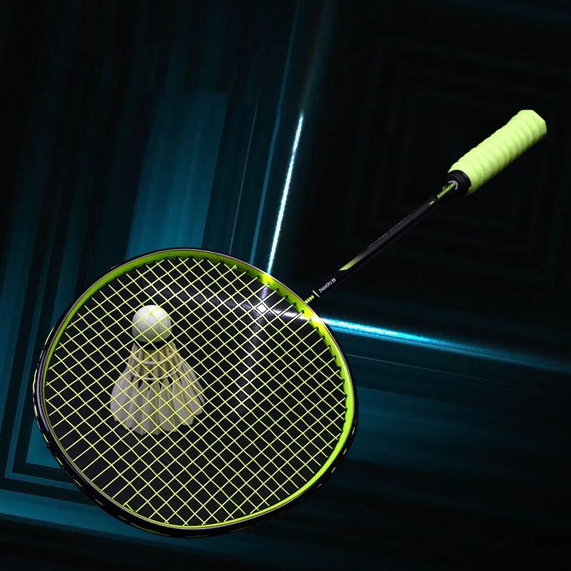 Full Carbon Fiber Ultralight Strung Training Badminton Racket Professional Racquet Grips With Bags | Спорт и развлечения