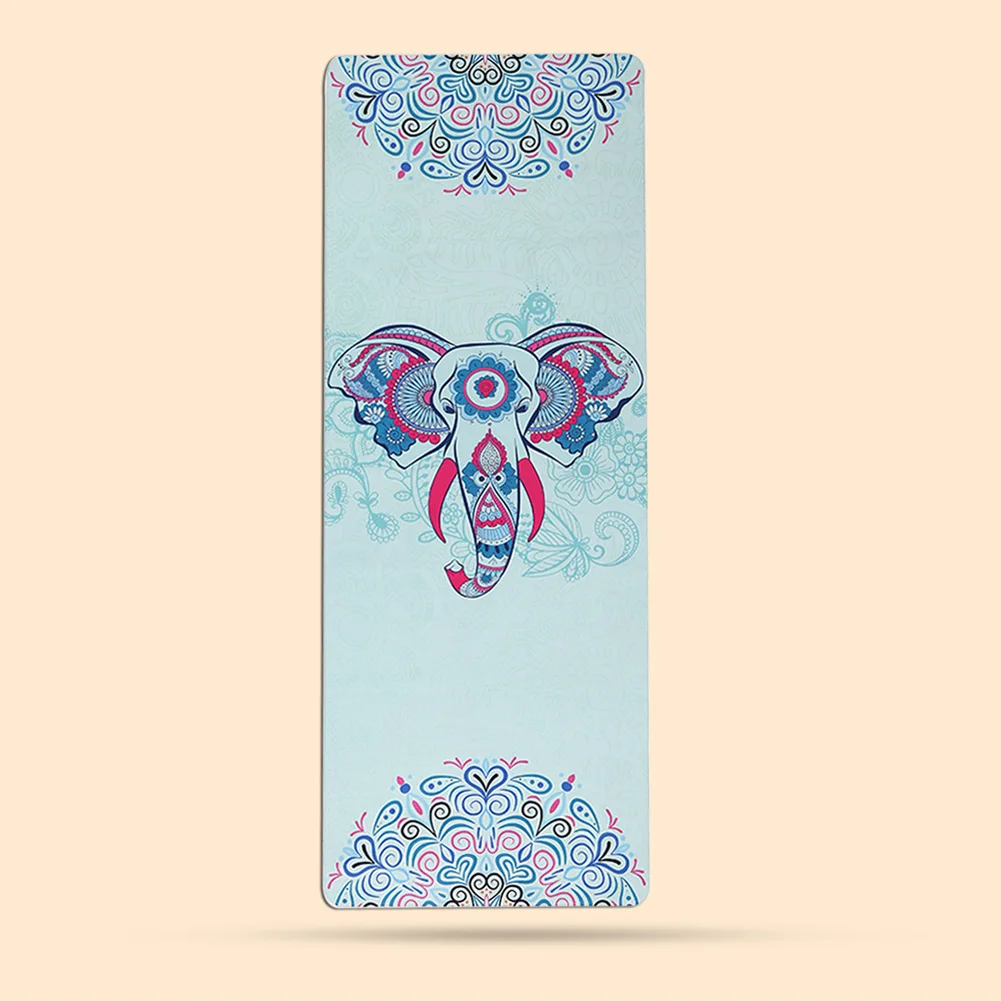 

Gym Sports Yoga Mat Pilates Slim Exercise Floor Pad Suede Print Non-slip Fitness Lightweight Portable Fitness Sports Yoga