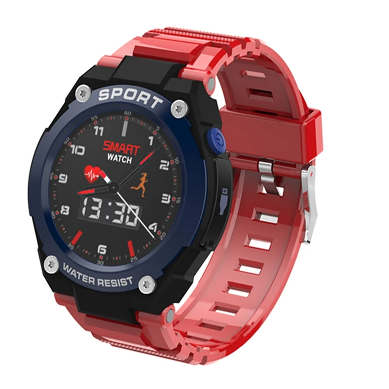 Red Умные часы UTELITE с Bluetooth и функцией вызова, запись звука, gps, ремешок, TF карта, воспроизведение музыки, Компасы, спортивный браслет для huawei, Xiaomi, iPhone - Цвет: Red