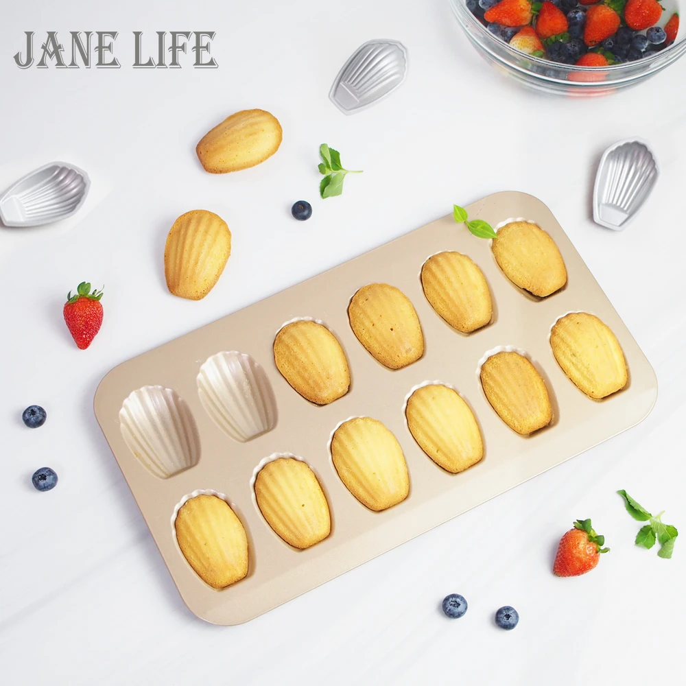 

Pastry Tools Accessory Non-stick Bakeware Seashell Baking Pan Cake Molds for Making Cake Biscuit Snack Madeleine Cheap on Sale