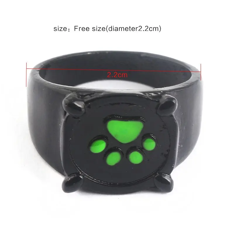 

Rings Cartoon Green Cat Dog Claw Foot Ring