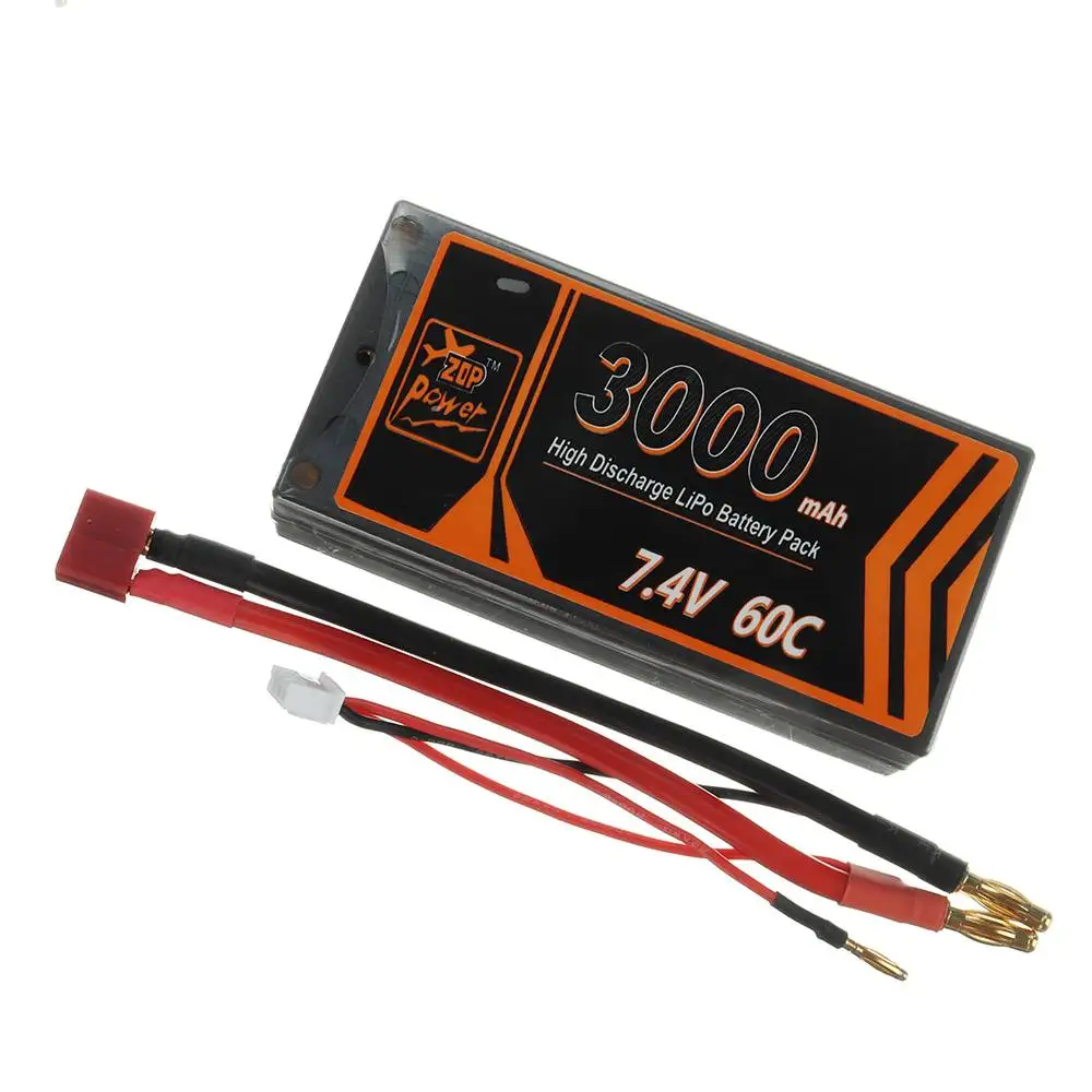 

ZOP Power 7.4V 3000mAh 60C 2S Rechargeable LiPo Battery for RC Drone Quadcopter T Deans Plug Replacement Accessories Spare Parts