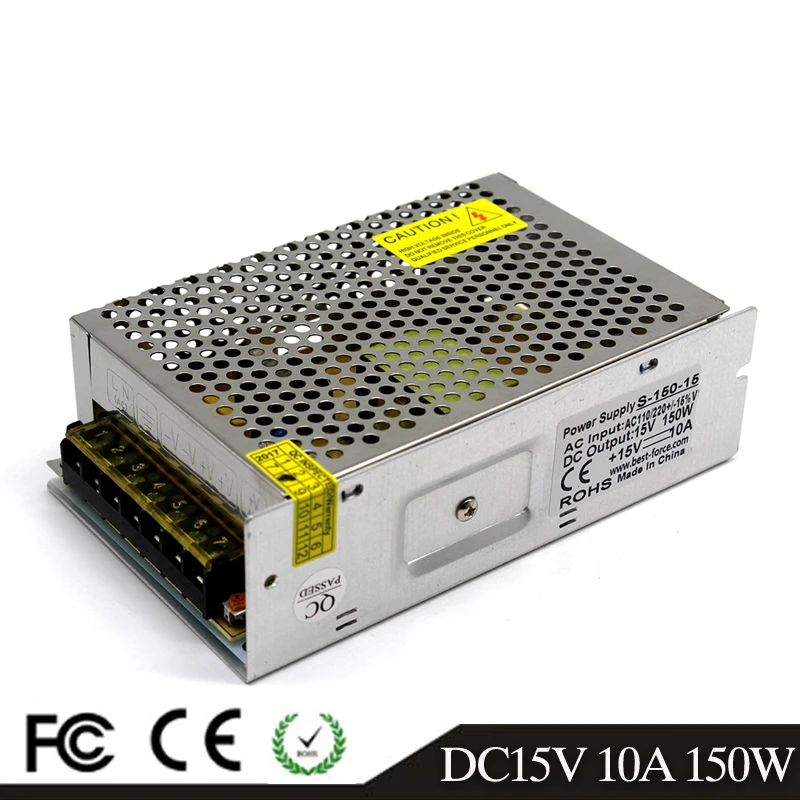 Импульсный источник питания небольшого объема DC12V DC15V DC18V DC24V DC27V 150 Вт