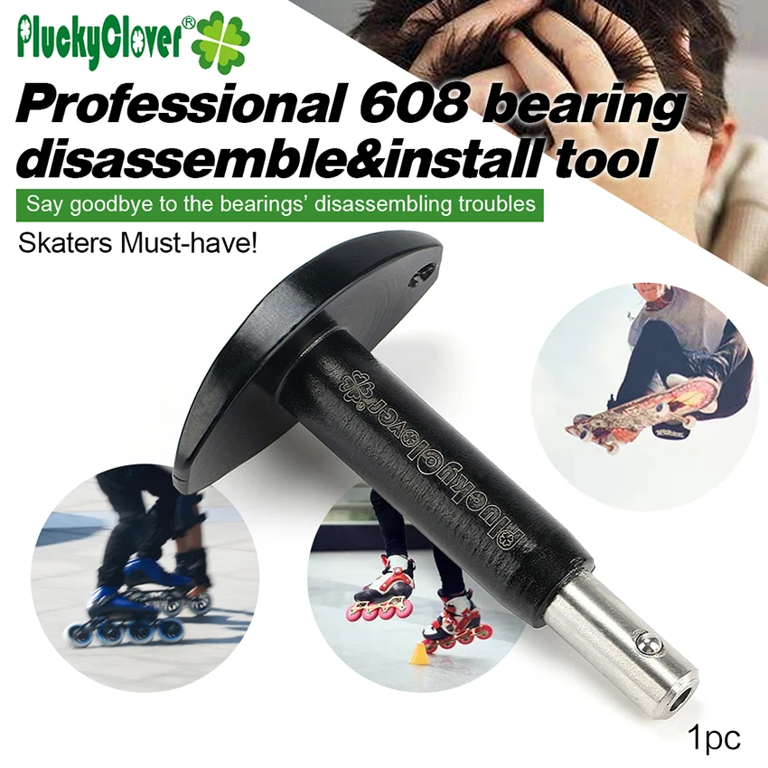 1pc Puller for Skate Bearing 608 Disassemble Tool Inline Roller Skates Skateboard Longboard DriftBoard 8mm bore Bearing 608 Tool